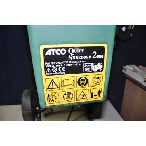 1290 - AN ATCO QUIET SHREDDER 2000 model No F016L80712 (PAT pass and working)