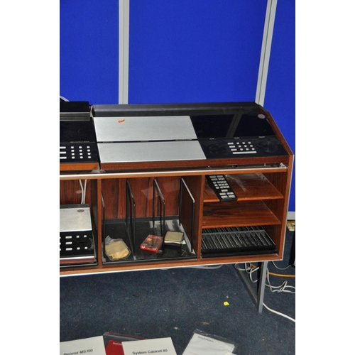 1293 - A COLLECTION OF 1980s BANG AND OLUFSEN HI FI EQUIPMENT comprising a Beomaster 8000 tuner amplifier (... 