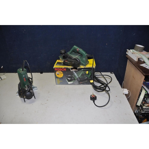 1302 - A BOSCH PHO 25-82 ELECTRIC PLANER in box and a Bosch POF 500A router (both PAT pass and working)
