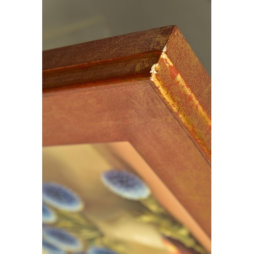 419 - ROBERT CHAILLOUX (FRENCH 1913-2006) 'LES CHARDONS BLEUS / THE BLUE THISTLES', a still life study of ... 