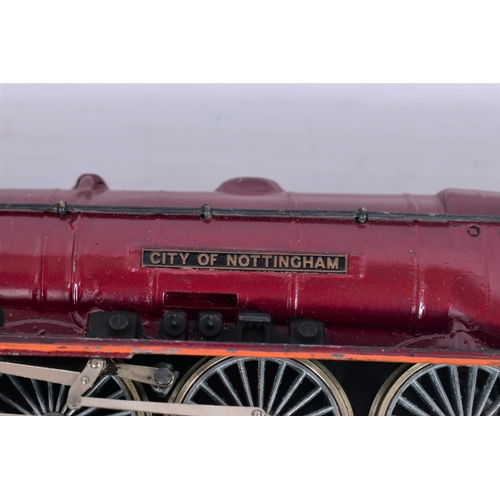 10 - THREE BOXED HORNBY DUBLO DUCHESS CLASS LOCOMOTIVES, all have been repainted, renumbered and renamed ... 