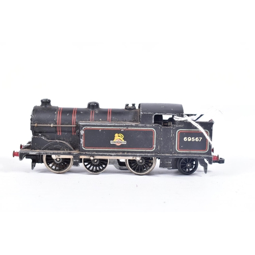 17 - FOUR BOXED HORNBY DUBLO CLASS N2 TANK LOCOMOTIVES, No.69550 (2217/L17), 2 x  No.69567 (EDL17), all i... 