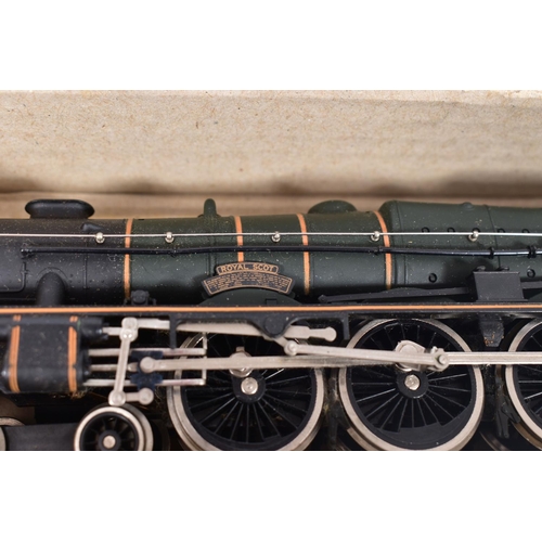 20 - FOUR BOXED AIRFIX GMR OO GAUGE REBUILT ROYAL SCOT CLASS LOCOMOTIVES, 2 x 'Royal Scots Fusilier', No.... 