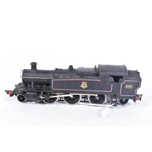 23 - THREE BOXED AIRFIX OO GAUGE  CLASS 61XX PRAIRIE TANK LOCOMOTIVES, all are No.6167 in B.R. black live... 