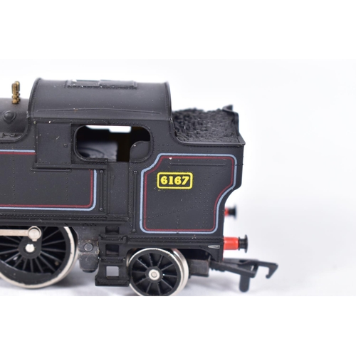 23 - THREE BOXED AIRFIX OO GAUGE  CLASS 61XX PRAIRIE TANK LOCOMOTIVES, all are No.6167 in B.R. black live... 