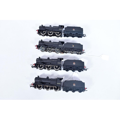 24 - FOUR BOXED AIRFIX OO GAUGE CLASS 4F LOCOMOTIVES, all are No.44454, in B.R. black livery (54122/54123... 