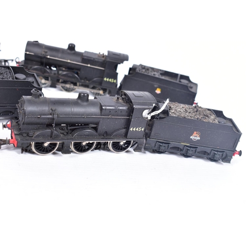 24 - FOUR BOXED AIRFIX OO GAUGE CLASS 4F LOCOMOTIVES, all are No.44454, in B.R. black livery (54122/54123... 