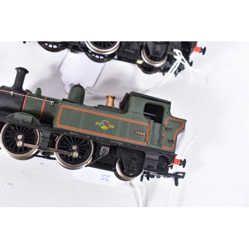 25 - FIVE BOXED AIRFIX OO GAUGE CLASS 14XX TANK LOCOMOTIVES, all are No.1466, in B.R. lined green livery ... 