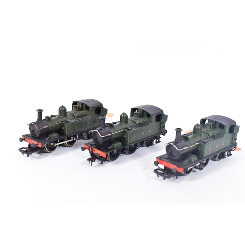 27 - FIVE BOXED AIRFIX OO GAUGE G.W.R. LOCOMOTIVES, all in playworn condition, 2 x class 61XX tank locomo... 