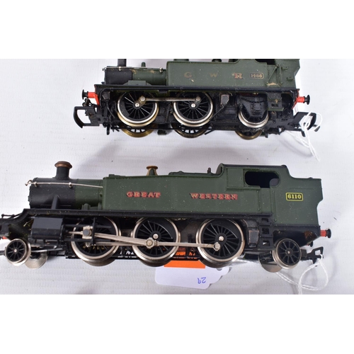 29 - FIVE BOXED AIRFIX OO GAUGE G.W.R. LOCOMOTIVES, all in playworn condition, 2 x class 61XX tank locomo... 