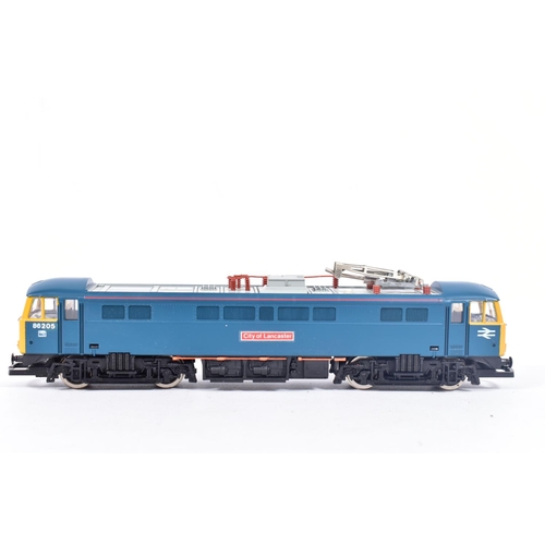 33 - THREE BOXED HORNBY RAILWAYS OO GAUGE CLASS 86 LOCOMOTIVES, all have been renamed and renumbered to a... 