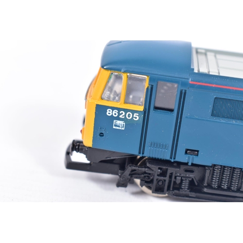 33 - THREE BOXED HORNBY RAILWAYS OO GAUGE CLASS 86 LOCOMOTIVES, all have been renamed and renumbered to a... 