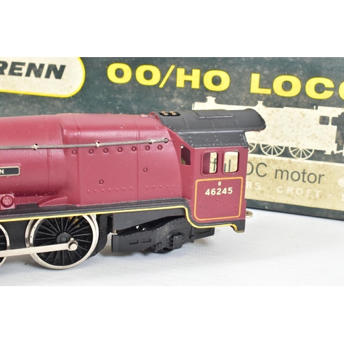 42 - A BOXED TRI-ANG WRENN OO GAUGE DUCHESS CLASS LOCOMOTIVE, 'City of London' No.46245, B.R. maroon live... 