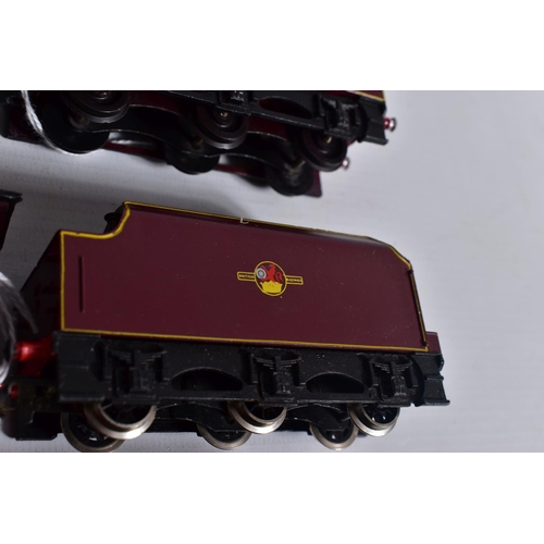 7 - THREE BOXED HORNBY DUBLO DUCHESS CLASS LOCOMOTIVES, all have been repainted, renumbered and renamed ... 