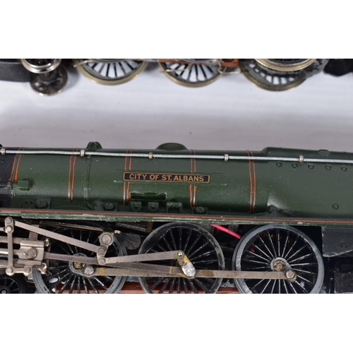 9 - THREE BOXED HORNBY DUBLO DUCHESS CLASS LOCOMOTIVES, all have been repainted, renumbered and renamed ... 