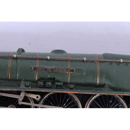 9 - THREE BOXED HORNBY DUBLO DUCHESS CLASS LOCOMOTIVES, all have been repainted, renumbered and renamed ... 