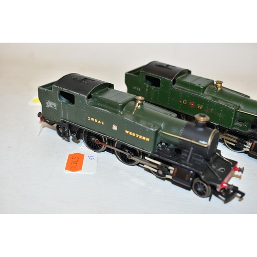 65 - THREE BOXED GRAHAM FARISH OO GAUGE CLASS 81XX PRAIRIE TANK LOCOMOTIVES, 2 x No.8103, the other renum... 