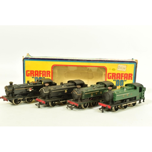 66 - FOUR BOXED GRAHAM FARISH OO GAUGE CLASS 94XX PANNIER TANK LOCOMOTIVES, all No.9410, two in G.W.R. gr... 