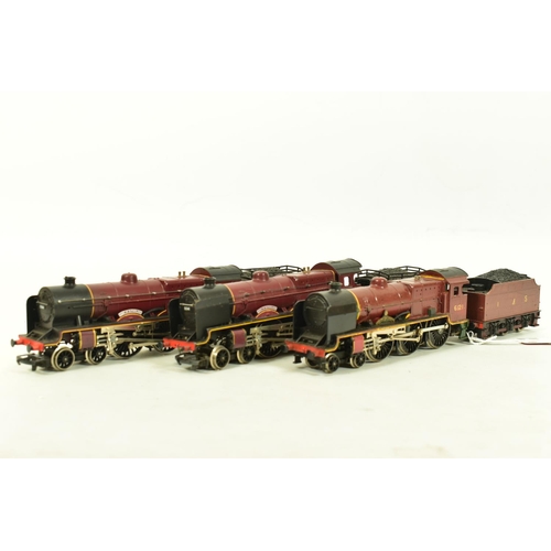 79 - THREE BOXED HORNBY RAILWAYS OO GAUGE L.M.S. LOCOMOTIVES, 2 x Patriot class 'Duke of Sutherland' No.5... 