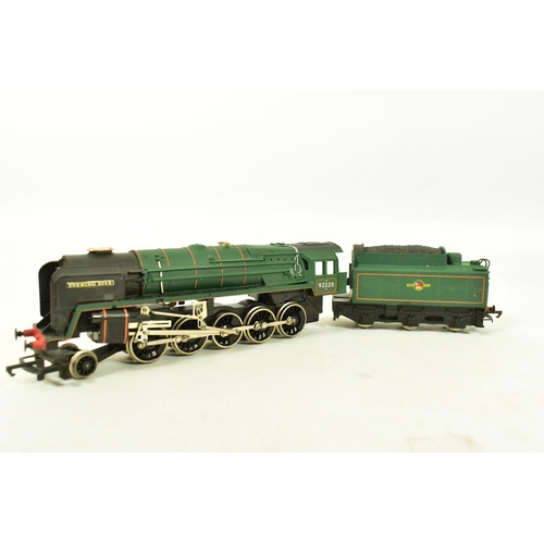 80 - FIVE BOXED HORNBY RAILWAYS OO GAUGE B.R. LOCOMOTIVES, three Britannia class 2 x 'Britannia' No.70000... 