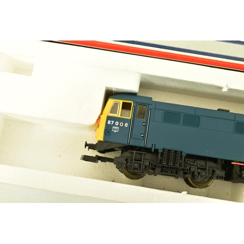 85 - FIVE BOXED LIMA OO GAUGE CLASS 87 LOCOMOTIVES, 3 x 'City of London' No.87 005 (L205125), one with na... 