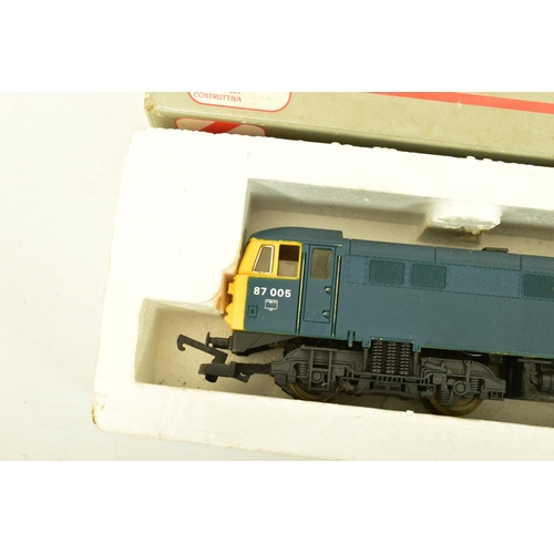 85 - FIVE BOXED LIMA OO GAUGE CLASS 87 LOCOMOTIVES, 3 x 'City of London' No.87 005 (L205125), one with na... 