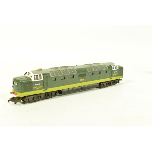 87 - FOUR BOXED LIMA OO GAUGE CLASS 55 DELTIC LOCOMOTIVES, 2 x 'Meld' No.D9003, B.R. two tone green liver... 