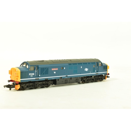 90 - FOUR BOXED LIMA OO GAUGE LOCOMOTIVES, class 33 No.33 025 (L205115), class 37 'Loch Rannoch' No.37 01... 