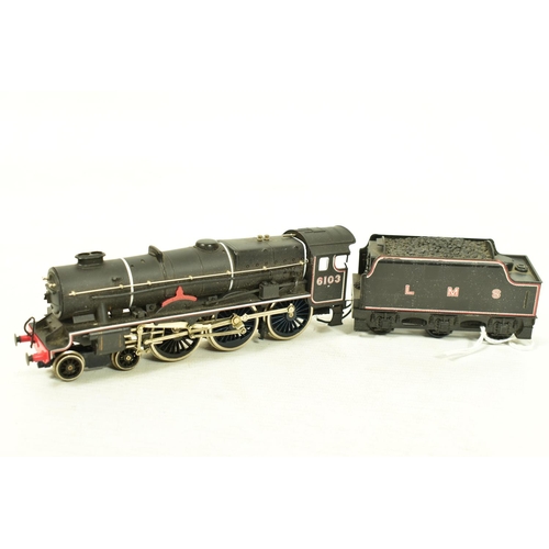 105 - THREE BOXED OO GAUGE LOCOMOTIVES, Airfix/Dapol Rebuilt Royal Scot 'Royal Scots Fusilier' No.6103, mi... 