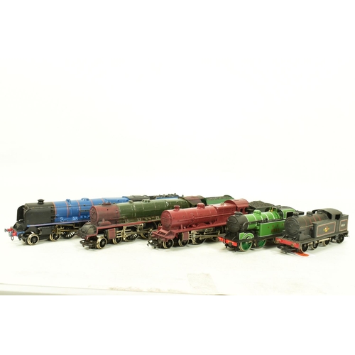 106 - FIVE BOXED OO GAUGE LOCOMOTIVES, repainted, renamed and renumbered to a fairly good standard Hornby ... 