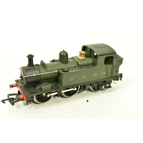 107 - FOUR BOXED DAPOL OO GAUGE TANK LOCOMOTIVES, 3 x G.W.R. class 14XX, No.1466 (D19), renumbered No.1472... 