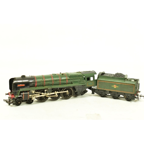 109 - FIVE BOXED TRI-ANG OO GAUGE LOCOMOTIVES, renumbered and renamed Battle of Britain class '602 Squadro... 