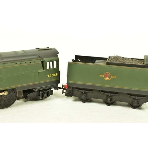 109 - FIVE BOXED TRI-ANG OO GAUGE LOCOMOTIVES, renumbered and renamed Battle of Britain class '602 Squadro... 