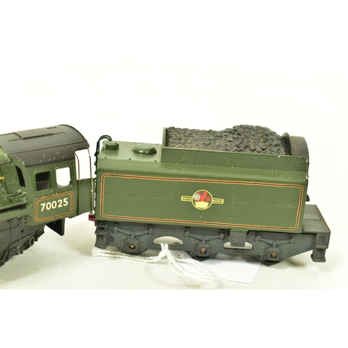 109 - FIVE BOXED TRI-ANG OO GAUGE LOCOMOTIVES, renumbered and renamed Battle of Britain class '602 Squadro... 