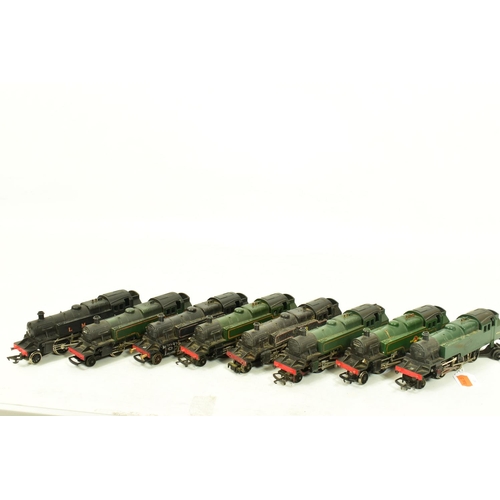 111 - EIGHT BOXED TRI-ANG OO GAUGE CLASS 3 TANK LOCOMOTIVES, all No.82004 in B.R. green or black liveries,... 