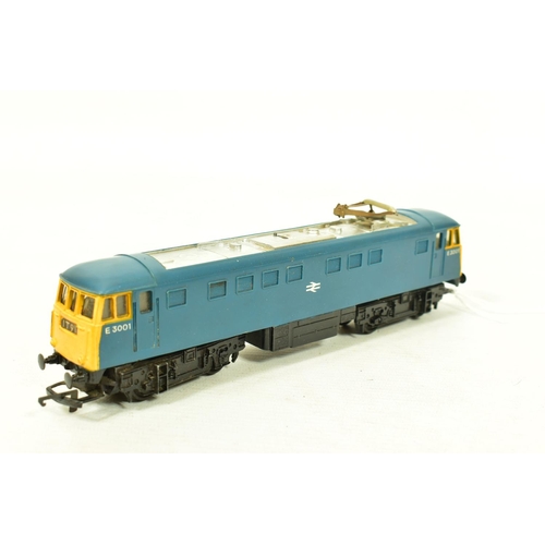 113 - THREE BOXED TRI-ANG OO GAUGE AL1/CLASS 81 LOCOMOTIVES, No.E3001, B.R. blue livery (R753), all in lig... 