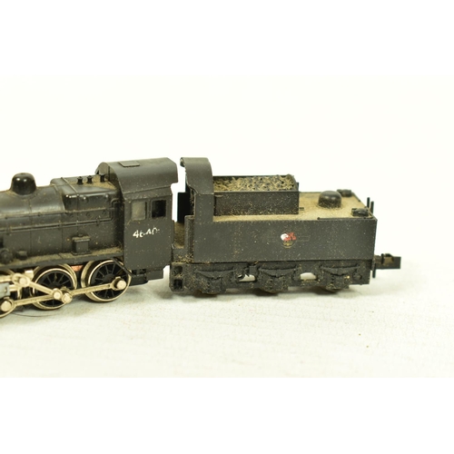 118 - THREE UNBOXED N GAUGE LOCOMOTIVES, Minitrix class 9F No.92018 (N207/12058), class 2MT No.46400 (N202... 