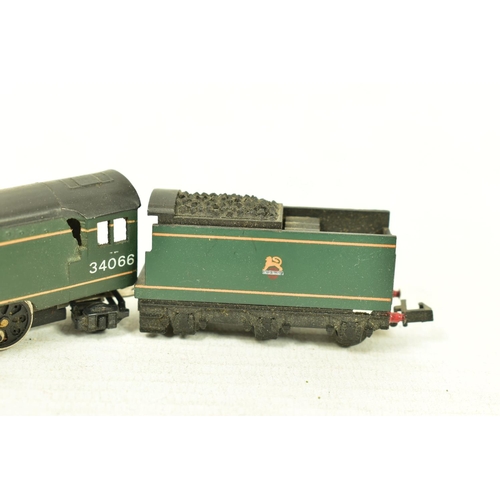 118 - THREE UNBOXED N GAUGE LOCOMOTIVES, Minitrix class 9F No.92018 (N207/12058), class 2MT No.46400 (N202... 