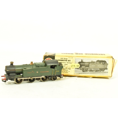 132 - THREE BOXED CONSTRUCTED OO GAUGE G.W.R. TANK LOCOMOTIVE KITS, GEM class 56XX No.5537 (GM6), two Will... 