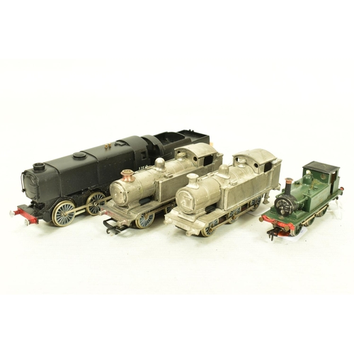 134 - FOUR BOXED CONSTRUCTED OO GAUGE S.R. LOCOMOTIVES KITS, K's Kits Q1 class No.33018, B.R. black livery... 