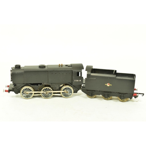 134 - FOUR BOXED CONSTRUCTED OO GAUGE S.R. LOCOMOTIVES KITS, K's Kits Q1 class No.33018, B.R. black livery... 