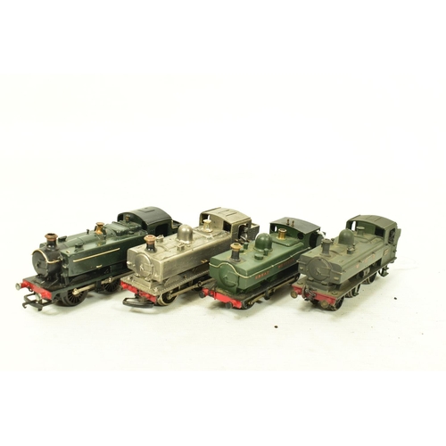 138 - FOUR BOXED CONSTRUCTED OO GAUGE G.W.R. PANNIER TANK LOCOMOTIVE KITS,  2 x K's Kits 57XX class No.572... 