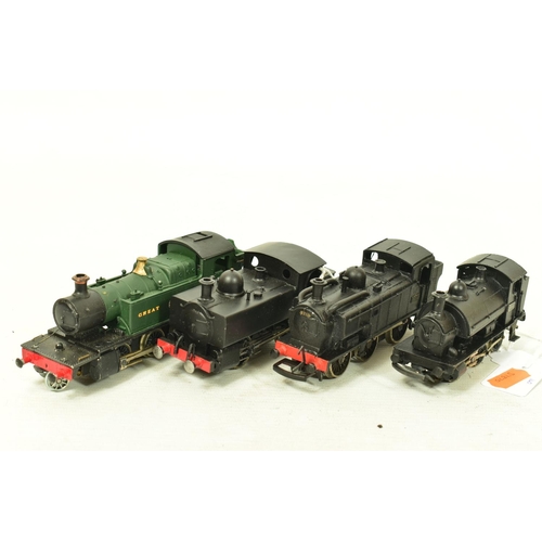 140 - FOUR BOXED CONSTRUCTED OO GAUGE G.W.R. TANK LOCOMOTIVE KITS, K's Kits 13XX class No.1363, unmarked b... 