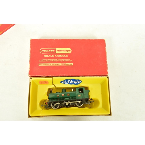 144 - FIVE BOXED HORNBY OO GAUGE G.W.R. CLASS 57XX PANNIER TANK LOCOMOTIVES, all No.8751 or unnumbered gre... 