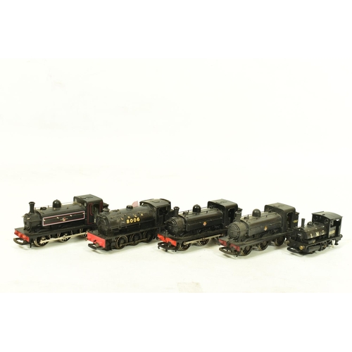 147 - FIVE BOXED HORNBY OO GAUGE TANK LOCOMOTIVES, class B7 Pug, No.11250, L.M.S. black livery (R2065A), c... 