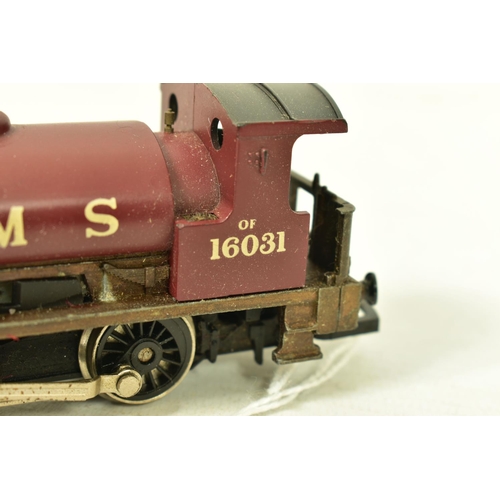 154 - FIVE BOXED HORNBY OO GAUGE CLASS 0F PUG SADDLE TANK LOCOMOTIVES, No.16030, L.M.S. black livery (R337... 