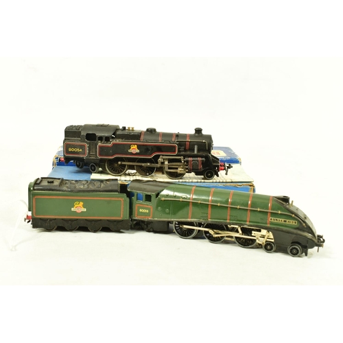 174 - TWO BOXED HORNBY DUBLO LOCOMOTIVES, A4 class 'Silver King' No.60016, B.R. lined gloss green livery (... 