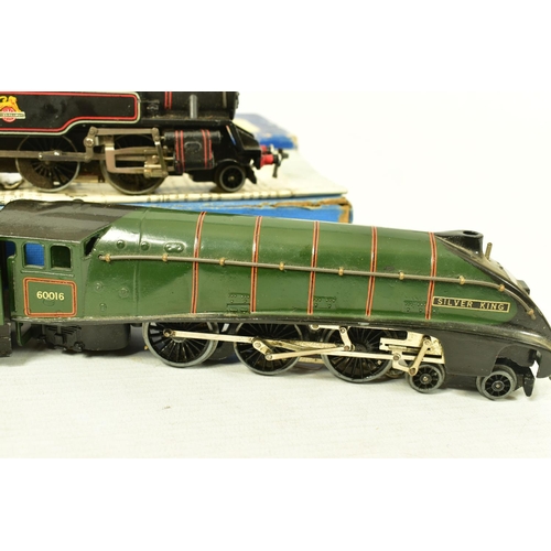 174 - TWO BOXED HORNBY DUBLO LOCOMOTIVES, A4 class 'Silver King' No.60016, B.R. lined gloss green livery (... 