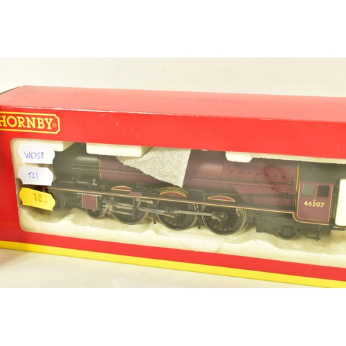 183 - FOUR BOXED HORNBY RAILWAYS OO GAUGE L.M.S. LOCOMOTIVES, Royal Scot class 'The Green Howards' No.6133... 