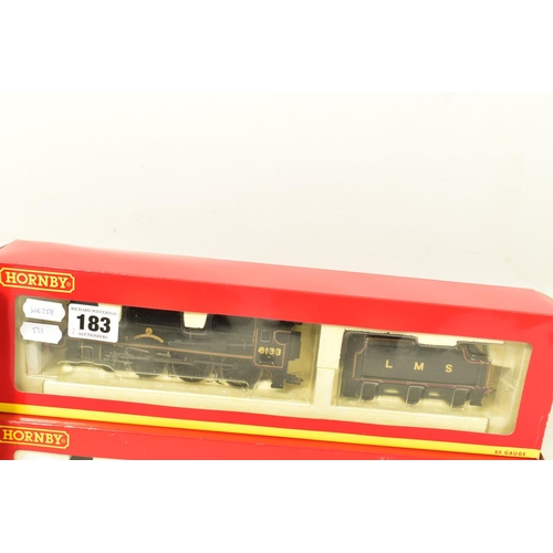 183 - FOUR BOXED HORNBY RAILWAYS OO GAUGE L.M.S. LOCOMOTIVES, Royal Scot class 'The Green Howards' No.6133... 